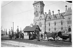 Historic Cabmen's Shed near Parliament Hill in Ottawa, 1893