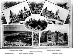 Canadian Houses of Parliament in Ottawa, Ontario, 1904