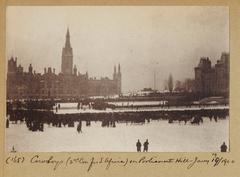 Canadian Mounted Rifles on Parliament Hill in Ottawa circa 1900