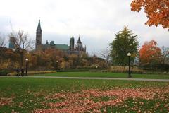 Canadian Parliament in Ottawa during a clear day