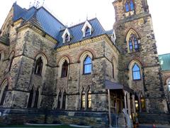 Centre Block of the Canadian Parliamentary complex on Parliament Hill in Ottawa