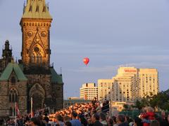 Military parade at Ottawa's Parliament Hill