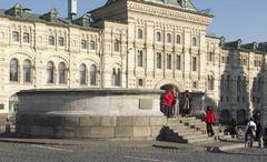 Lobnoe place in Moscow with historical architecture and a clear blue sky