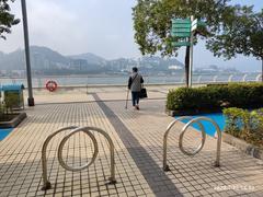 Ma On Shan Promenade Waterfront along Ning Tai Road in January 2023