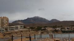 View of the Sierra from the archaeological site of La Illeta dels Banyets, El Campello