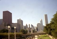 Chicago skyline in 1998