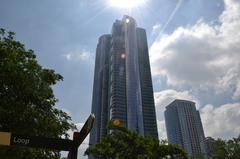 artistic sculpture of human legs in Chicago