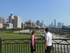 Chicago skyline from Roosevelt Road