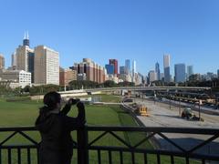 Chicago skyline from Roosevelt Road