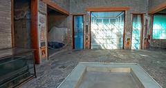 Atrium of the House of the Vetti facing the peristyle in Pompeii