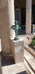 Bronze Cupid with a duck fountain sculpture from Pompeii-House of the Vettii