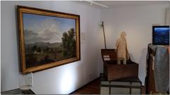 interior of the Beethoven Museum with exhibits and musical instruments