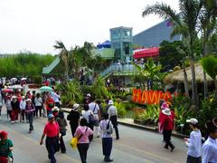 Global Garden Area and Pedestrian Overpass in Taipei International Flora Expo