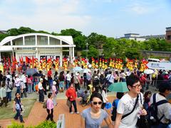 Jingmei Girls' Senior High School Marching Band at Taipei International Flora Expo closing parade