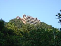 Far view of Bishanyan Temple in Taipei, Taiwan