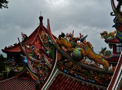 Roof Landscape of Bishan Temple in Taipei, Taiwan