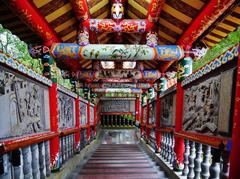 Bishan Temple corridor in Taipei