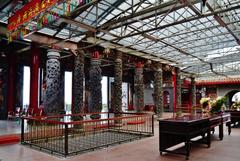 Interior of the Main Hall of Bishan Temple in Taipei, Taiwan