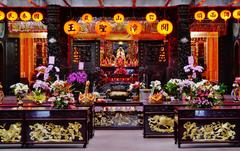 Interior of the Main Hall of Bishan Temple, Taipei