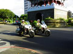 ROC Military Police motorcycles on patrol