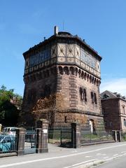 Old water tower on Rue de Koenigshoffen in Strasbourg