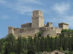 Rocca Maggiore monument in Assisi, Italy