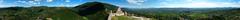 Panoramic view of Umbria from the northwest tower of Rocca Maggiore