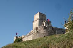 La Rocca Maggiore Assisi at sunset