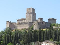 Rocca Maggiore monument in Assisi, Italy