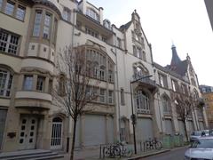 Art Nouveau part of Palais des Fêtes Strasbourg January 2024