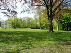 Heine Park with spacious lawns between Elbe River and Elbchaussee