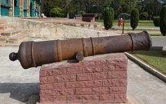 Cannon barrel outside Tipu's Summer Palace