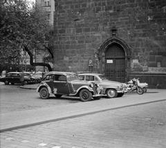 Entrance of Jindrisska Tower in Prague, Czechoslovakia, 1960