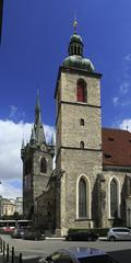 View of St. Heinrich und Kunigunde church with Heinrichsturm in Nordnordwest from Heinrichsgsasse