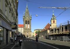 Heinrichsturm viewed from Heinrichsgasse in Prague