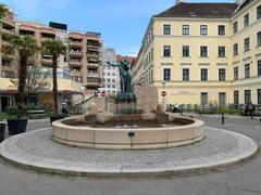 Mozartplatz in Vienna, Austria