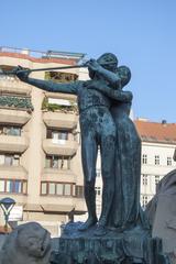 Mozart Fountain in Vienna, Austria