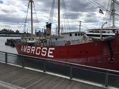 The Ambrose ship docked at South Street Seaport