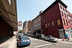 Fulton Street Market Area in Manhattan