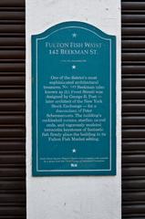 Fulton Fish Market building on 142 Beekman Street, Manhattan, New York