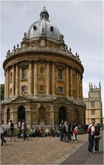 aerial view of Oxford in Great Britain