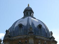 Radcliffe Camera dome covered in snow