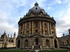 Oxford Radcliffe Square with Radcliffe Camera and surrounding historical buildings