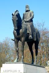 equestrian statue of Leopold II in Brussels