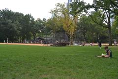 Central Park in autumn with colorful foliage