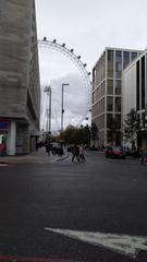 London Eye on the banks of the River Thames