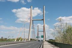 Most Siekierkowski Bridge in Warsaw towards Praga-Południe