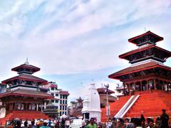 Basantapur Durbar Square in front of Gaddhi Baithak Palace