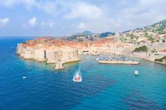 Porporela Lighthouse and Old Harbor in Dubrovnik