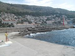 Scenic view of Dubrovnik's coastline from Porporela